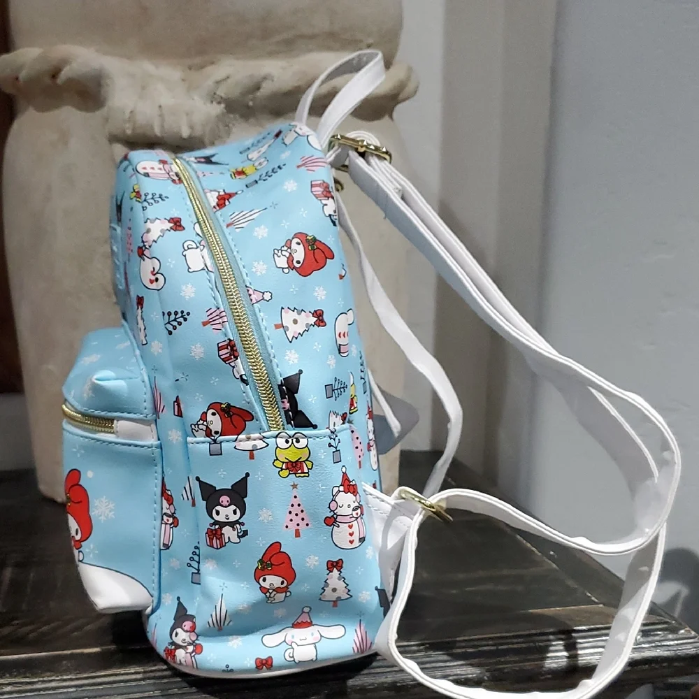 Loungefly Sanrio Light Blue Holiday Character Mini Backpack